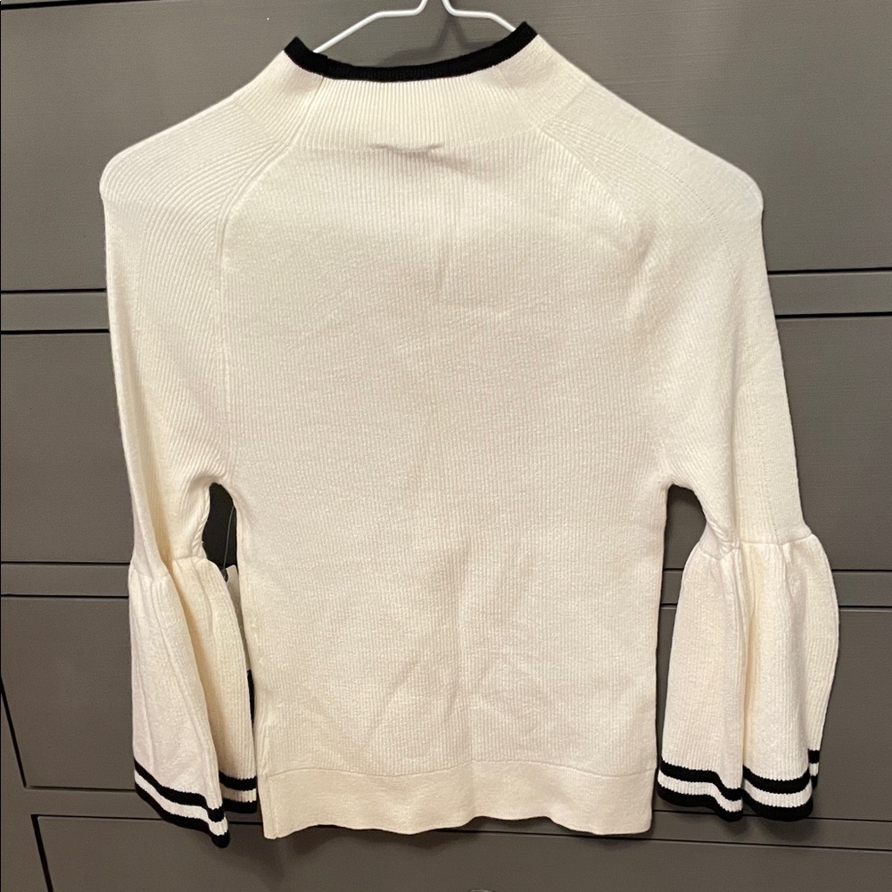 Maeve Ivory Sweater with Ebony Accents - Picture 5 of 5